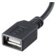 Akasa 15cm Micro USB - USB2.0 A cable USB 0,15 m Micro-USB A USB A Negro
